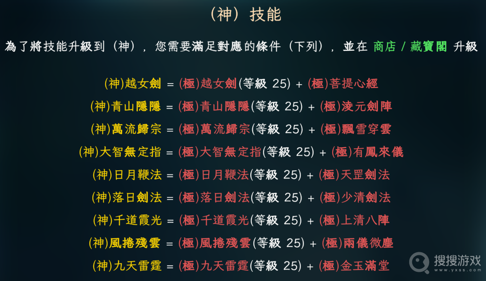 江湖幸存者神技能合成表及极技能条件-江湖幸存者神技能合成表及极技能条件是什么