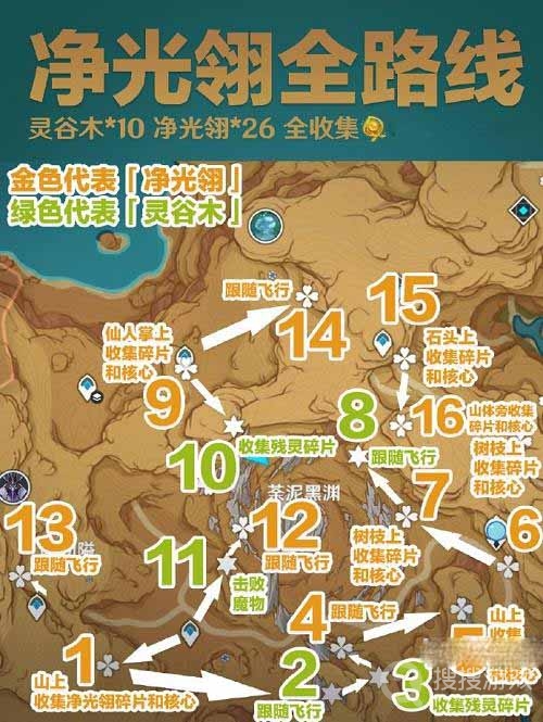 原神净光翎全收集路线方法-原神净光翎全收集路线是什么