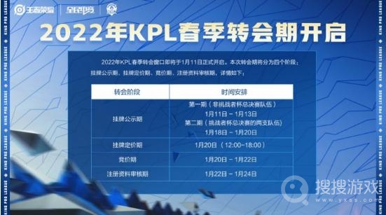 2022年KPL春季转会窗口什么时候开启-2022年KPL春季转会窗口开启时间